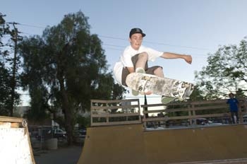Jamey Gabriel (15)(son of Judy Ritch-Gabriel) skates for the Ojai sk8 Team which placed 2nd in So Cal for 08. Good health insurance is a must for this group. :)