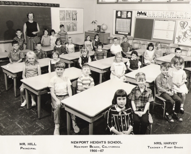 Mrs. Harveys 1st Grade Classroom 1966-67