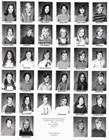 Miss Hanifans 6th Grade Classroom 1971-72