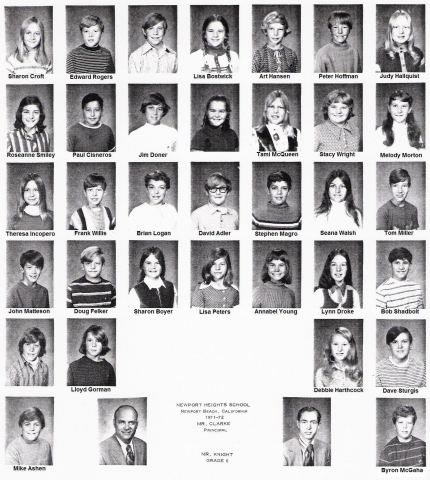 Mr. Knights 6th Grade Classroom 1971-72