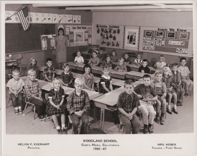 Mrs. Webers First Grade class 1966-67  (submitted by A. McVay) 