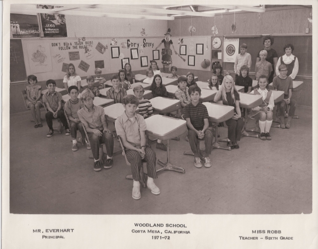 Miss Robbs 6th Grade class 1971-72  (submitted by A. McVay) 