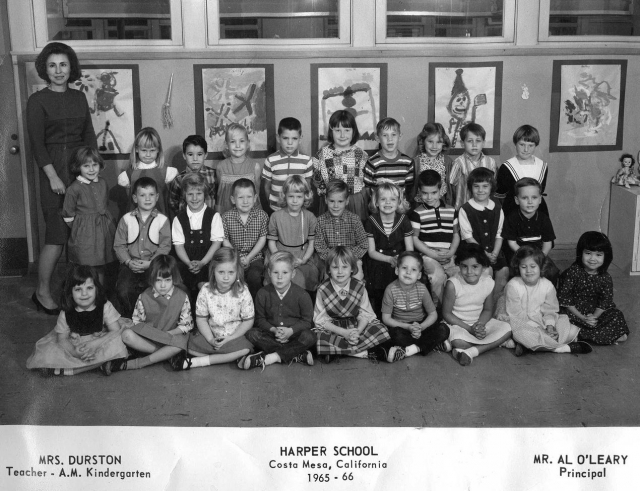 Classmate Stacey Wooden is just one of the several Harper Elementary School kindergarteners to eventually graduate from NHHS. In this photo submitted by Stacey, classmate Brad Johnson has identified: Stacey Wooden standing next to Mrs Durston. Two over fr