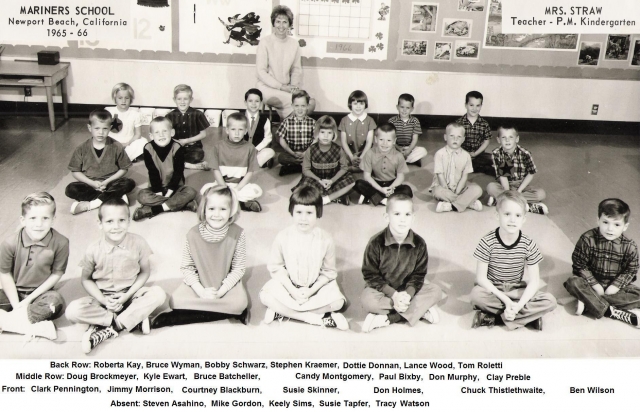 Mrs. Straws P.M. Kindergarten class, 1965-66