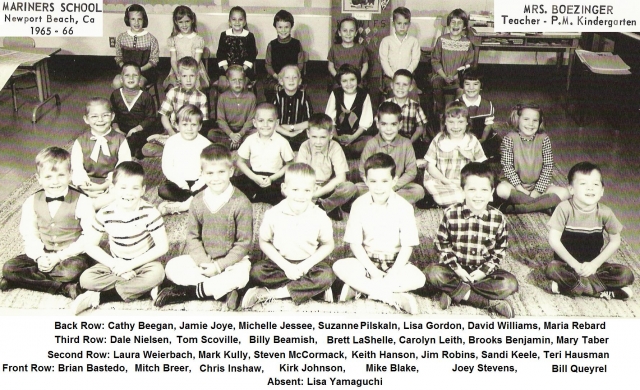 Mrs. Boezingers PM Kindergarten Class, 1965-66
