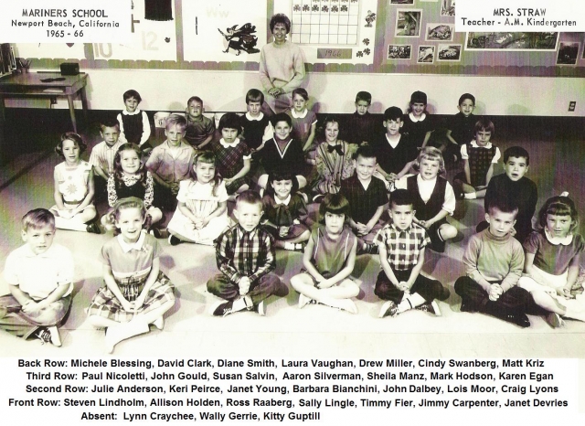 Mrs. Straws AM Kindergarten Class, 1965-66