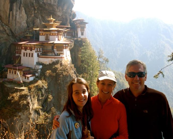 Allison Udall Thomsen and crew in Bhutan